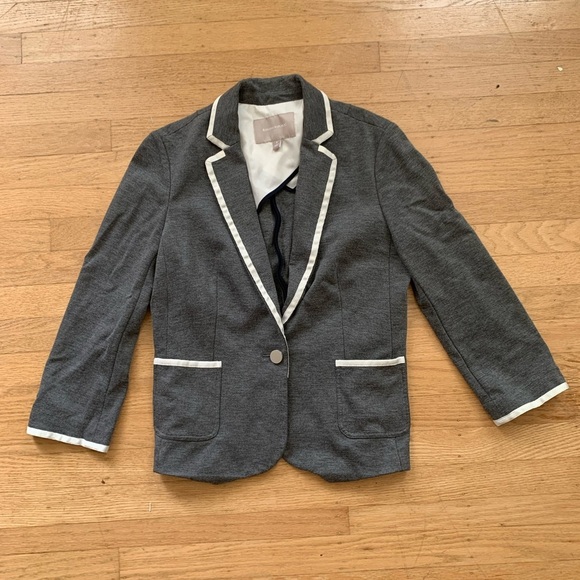 Banana Republic grosgrain ribbon trim blazer with satin lining women’s size 8 - Picture 1 of 7